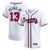 Atlanta Braves Ronald Acuña Jr. White Home Elite Jersey