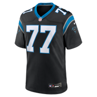 Carolina Panthers Luke Fortner Black Team Game Jersey