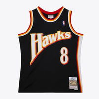Atlanta Hawks Steve Smith 1994 Dark Authentic Jersey - Black