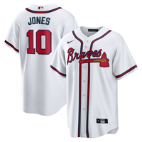 Atlanta Braves Chipper Jones White Home Retired Player Replica Jersey