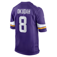 Minnesota Vikings Jeff Okudah Purple Team Game Jersey
