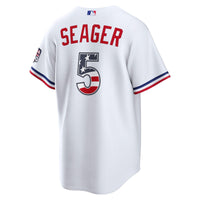 Fourth of July Texas Rangers Corey Seager White USA 250 Stadium Jersey