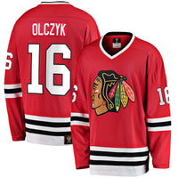 Chicago Blackhawks Eddie Olczyk Red Premier Breakaway Retired Player Jersey