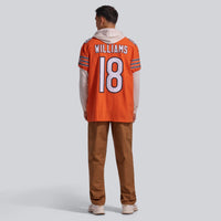 Chicago Bears Caleb Williams Orange Alternate Vapor F.U.S.E. Elite Jersey
