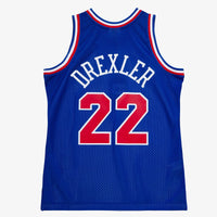 NBA Clyde Drexler 1992 All-Star West Authentic Jersey - Royal Blue