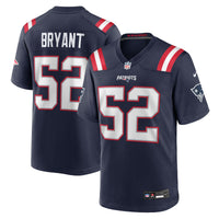 New England Patriots Marcus Bryant Navy Team Game Jersey