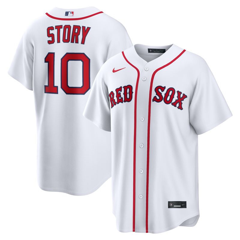 Boston Red Sox Trevor Story White Home Replica Jersey