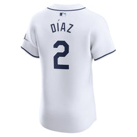 Tampa Bay Rays Yandy Diaz White Home Elite Player Jersey