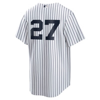 New York Yankees Giancarlo Stanton White Home Replica Player Jersey