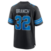 Detroit Lions Brian Branch Black Alternate Game Jersey