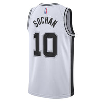 San Antonio Spurs Association Edition Swingman Jersey - White - Jeremy Sochan