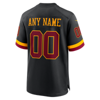 Washington Commanders Black Hail Raiser Alternate Custom Game Jersey