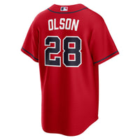 Atlanta Braves Matt Olson Red Alternate Replica Jersey