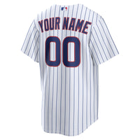 Chicago Cubs White Home Replica Custom Jersey