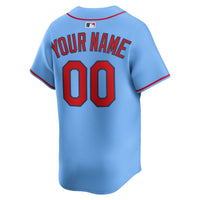 St. Louis Cardinals Light Blue Alternate Limited Custom Jersey