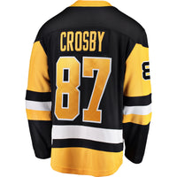 Pittsburgh Penguins Sidney Crosby Black Captain Patch Home Breakaway Jersey