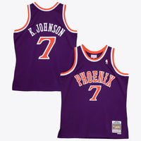 Phoenix Suns Kevin Johnson 1989 Dark Authentic Jersey - Purple