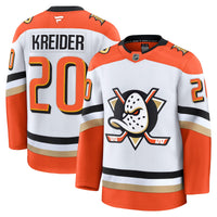 Anaheim Ducks Chris Kreider White Away Premium Jersey