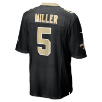 New Orleans Saints Kendre Miller Black Team Game Jersey