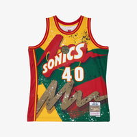 Seattle Supersonics Shawn Kemp 1995 Hyper Hoops Swingman Jersey - Green