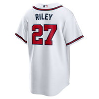 Atlanta Braves Austin Riley White Home Replica Player Jersey