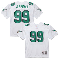 Philadelphia Eagles Jerome Brown White 1991 Authentic Throwback Retired Player Jersey