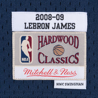 LeBron James Navy Cleveland Cavaliers 2008-09 Hardwood Classics Swingman Jersey