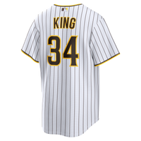 San Diego Padres Michael King White Home Replica Jersey