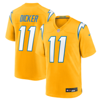 Los Angeles Chargers Cameron Dicker Gold Alternate Game Jersey