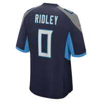 Tennessee Titans Calvin Ridley Navy Game Player Jersey