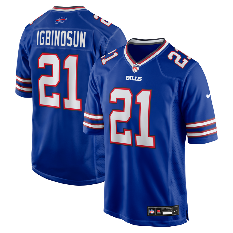 Buffalo Bills Davison Igbinosun Royal Team Game Jersey