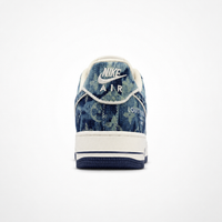 Nike x Louis Vuitton Air Force 1 Low 07 Sneakers Black Denim Monogram - Unisex