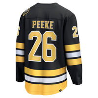 Boston Bruins Andrew Peeke Black Home Breakaway Player Jersey