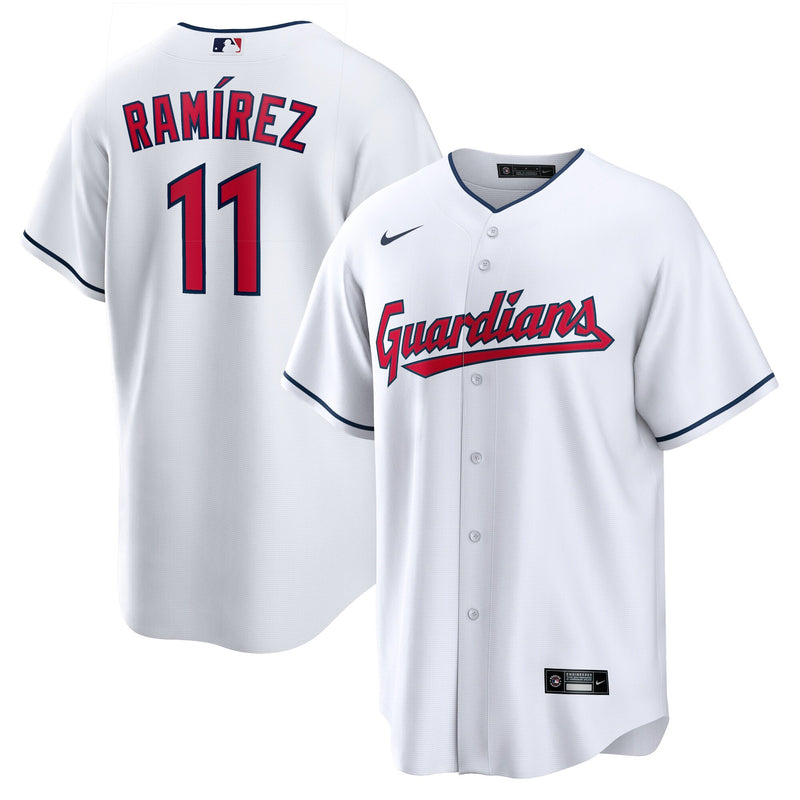 Cleveland Guardians José Ramírez White Replica Player Jersey