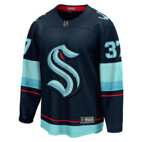 Seattle Kraken Yanni Gourde Deep Sea Blue Home Breakaway Player Jersey