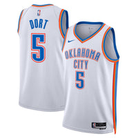 Oklahoma City Thunder Association Edition Swingman Jersey - White - Luguentz Dort