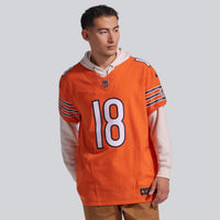 Chicago Bears Caleb Williams Orange Alternate Vapor F.U.S.E. Elite Jersey