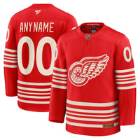 Detroit Red Wings Red Centennial Premium Custom Jersey