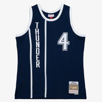 Oklahoma City Thunder Nick Collison 2015 Alternate Authentic Jersey - Ash Blue