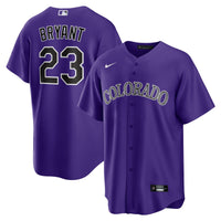 Colorado Rockies Kris Bryant Purple Alternate Replica Player Jersey