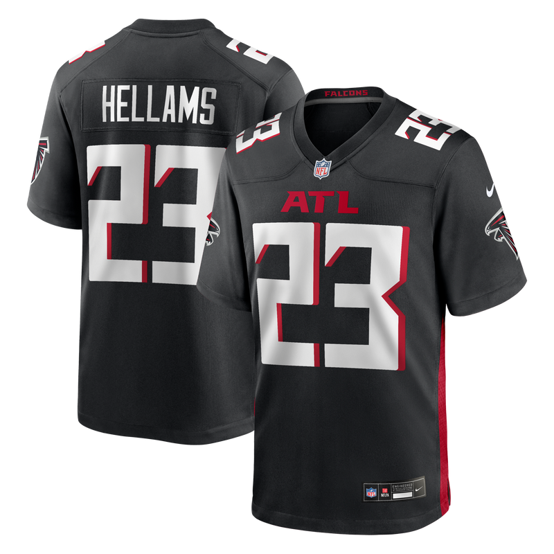 Atlanta Falcons DeMarcco Hellams Black Team Game Jersey