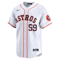 Houston Astros Framber Valdez White Home Limited Player Jersey