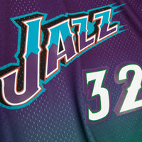 Utah Jazz Karl Malone 1996 Reload Swingman Authentic Jersey - Green