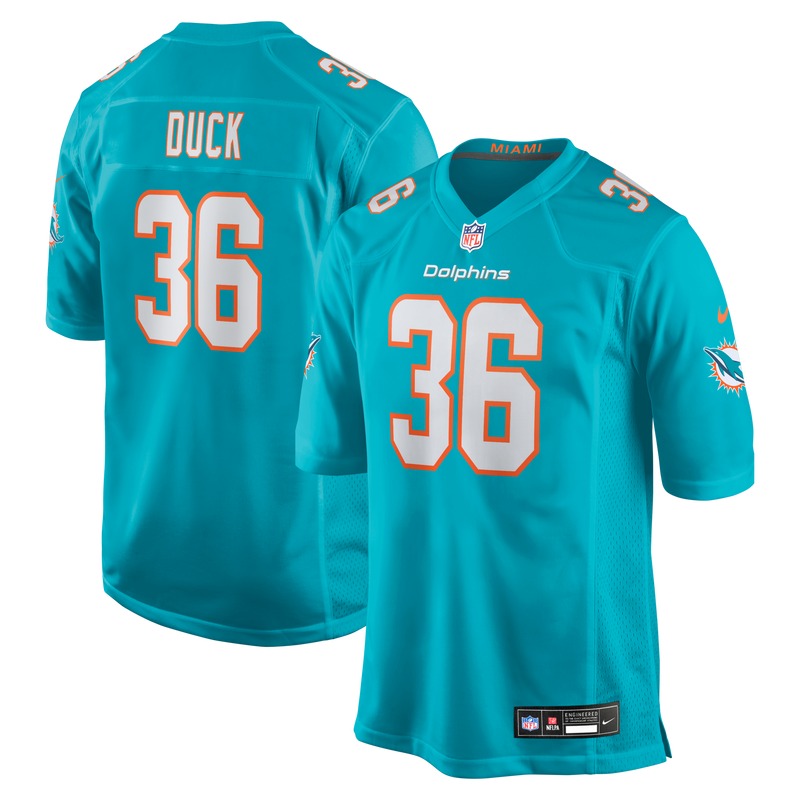 Miami Dolphins Storm Duck Aqua Game Jersey