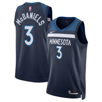 Minnesota Timberwolves Icon Edition Swingman Jersey - Navy - Jaden McDaniels