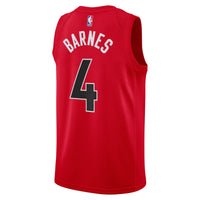 Toronto Raptors Icon Edition Swingman Jersey - Red - Scottie Barnes
