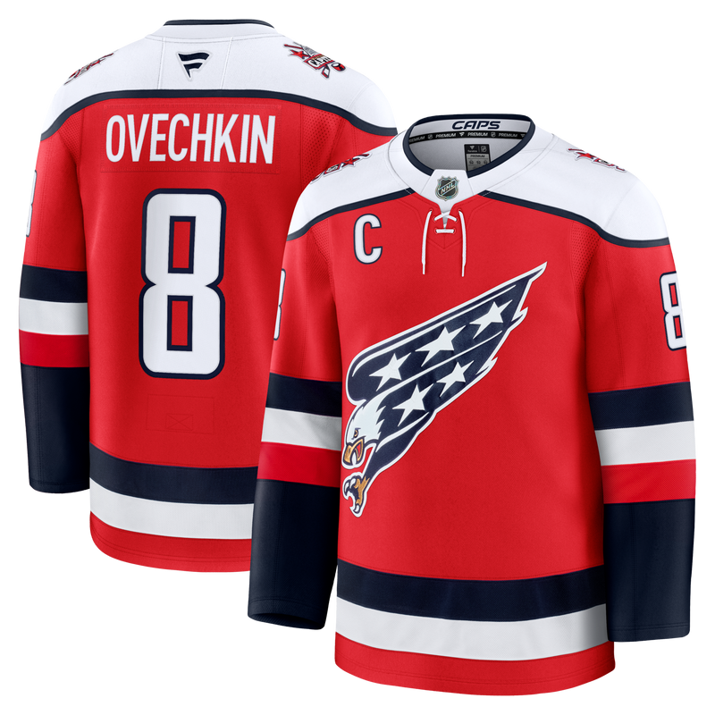 Washington Capitals Alexander Ovechkin Red Alternate Premium Player Jersey