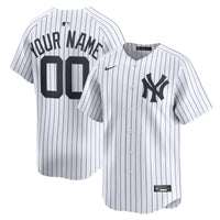 New York Yankees White Home Limited Custom Jersey
