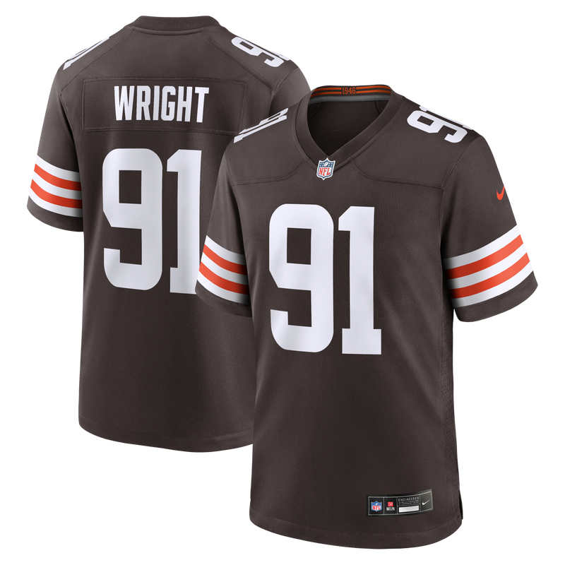 Cleveland Browns Alex Wright Brown Team Game Jersey