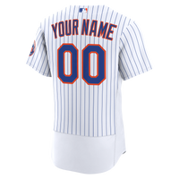 New York Mets White Home Authentic Custom Jersey